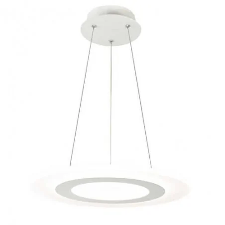 Lampy-sufitowe - lampa wisząca sufitowa led biała 17w 4000k il mio mikeli 17w 308634 polux 