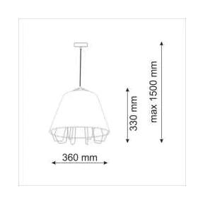 Lampy-sufitowe - lampa sufitowa żyrandol biały 20w e27 il mio falun b 307255 polux 