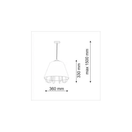 Lampy-sufitowe - lampa sufitowa żyrandol biały 20w e27 il mio falun b 307255 polux 