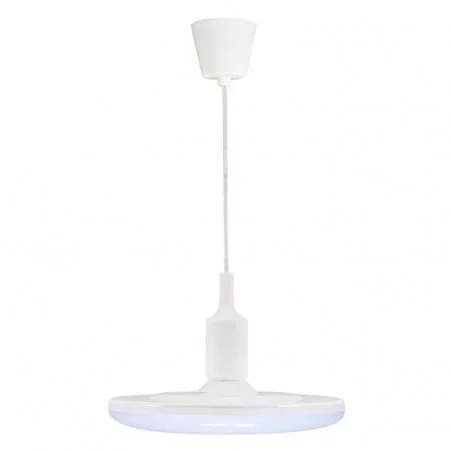 Lampy-sufitowe - lampa wisząca sufitowa led biała 10w e27 3000k kiki 10 308078 polux 