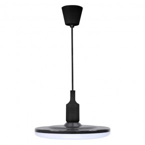 Lampy-sufitowe - sufitowa lampa wisząca led czarna 10w e27 kiki 10 308085 polux