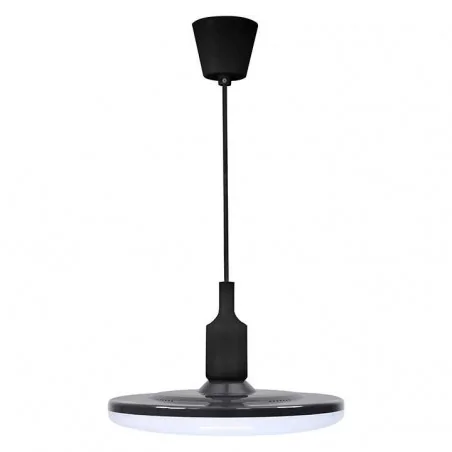 Lampy-sufitowe - sufitowa lampa wisząca led czarna 10w e27 kiki 10 308085 polux 