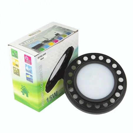 Gwint-trzonek-gu10 - żarówka led czarna gu10 15w pr15-ar111-gu10nw12b 1200lm 120° 4000k prscot 