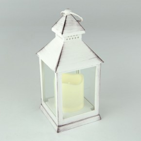 Dekoracje-swiateczne-led - lampion led świeczka biała latarenka 24cm vintage dclv01 emos 