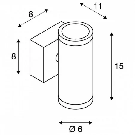 Kinkiety-zewnetrzne - kinkiet led okrągły stal nierdzewna 8,7w 3000k 510lm astina steel led 233312 slv 
