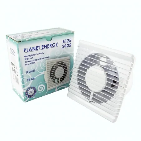 Wentylatory-o-srednicy-125 - wentylator ścienny standardowy biały 8w 01-095 e125 s planet energy airroxy 