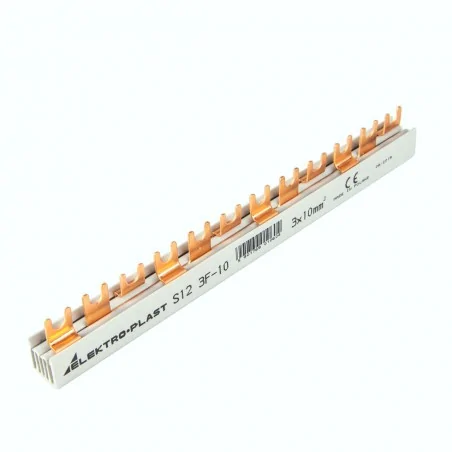 Szyny-laczeniowe - szyna łącznieniowa 3 fazowa s12 3x10mm2 elektro-plast 