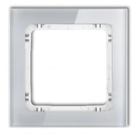 Ramki-pojedyncze - szara/biała ramka pojedyncza 15-0-drs-1 deco karlik 