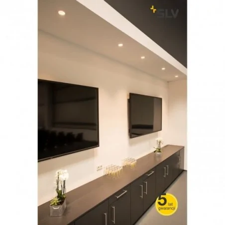 Oprawy-sufitowe - białe ruchome oczoko wpuszczane w sufit new tria 68 qpar 51 slv 