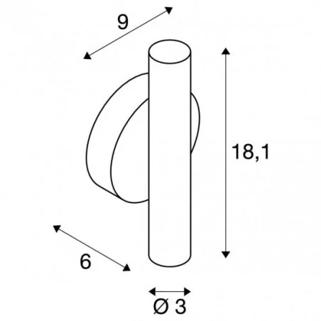 Kinkiety-do-salonu - biały kinkiet świecący góra/dół karpo led 3000k slv 