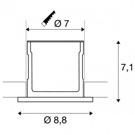 Oprawy-sufitowe - ognioodporna oprawa sufitowa do wbudowania czarna ściemnialna kamuela eco led 4000k, 38° ip65 slv 