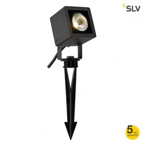 Lampy-ogrodowe-stojace - reflektor ogrodowy antracytowy 3000k ip65 6.7w cob led nautilus square led 231035 slv 