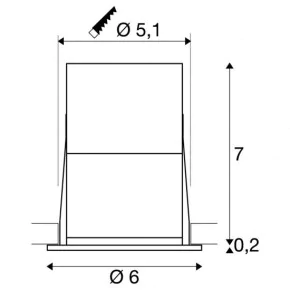 Oprawy-sufitowe - wpuszczane oczko sufitowe czarno-złote horn medi led 650 lm  3000k 15° slv 