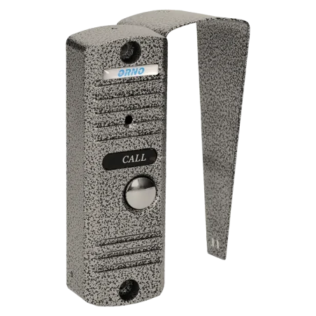 Domofony - zestaw domofonowy jednorodzinny wandaloodporny fornax czarny orno 