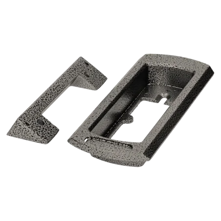 Domofony - zestaw domofonowy jednorodzinny wandaloodporny fornax czarny orno 