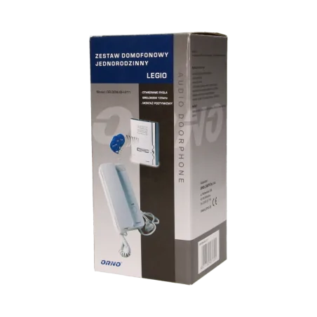 Domofony - zestaw domofonowy jednorodzinny z czytnikiem breloków podtynkowy legio orno 