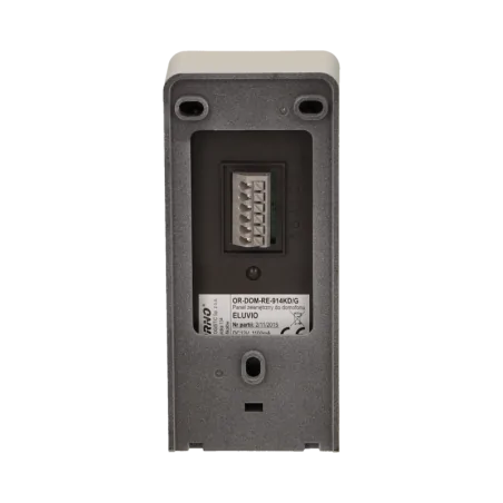 Domofony - zestaw domofonowy jednorodzinny, bezsłuchawkowy eluvio intercom czarny 