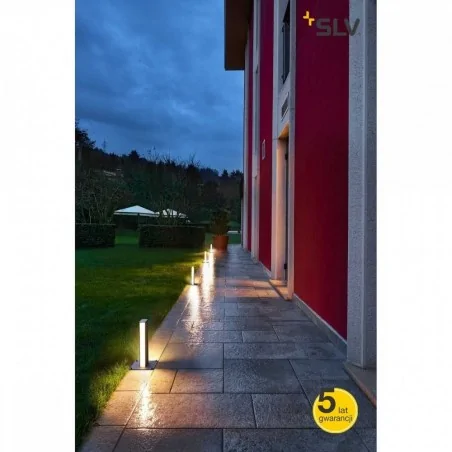 Slupki-ogrodowe - lampa stojąca zewnętrzna słupek led antracyt 18w 3000k ip55 h-pol 2 232175 slv 