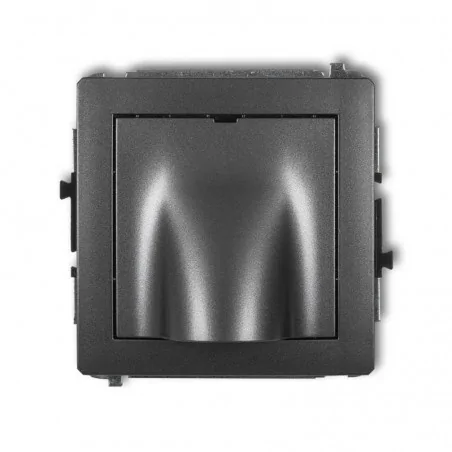 Osprzet-produkty-uzupelniajace - wypust kablowy grafit 11dwpk deco karlik 