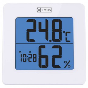 Termometry-i-stacje-pogodowe - termometr z higrometrem i zegarem e0114 emos