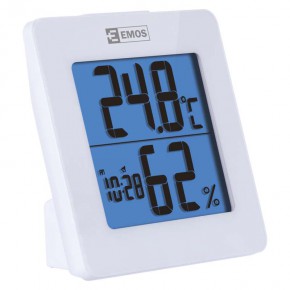 Termometry-i-stacje-pogodowe - termometr z higrometrem i zegarem e0114 emos 