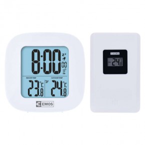 Termometry-i-stacje-pogodowe - termometr bezprzewodowy z podświetlanym wyświetlaczem e0127 emos