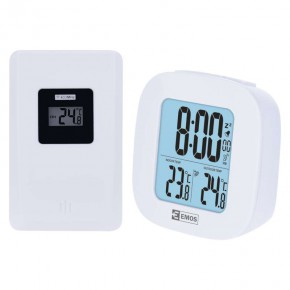 Termometry-i-stacje-pogodowe - termometr bezprzewodowy z podświetlanym wyświetlaczem e0127 emos 