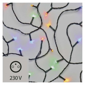 Oswietlenie-choinkowe - kolorowe lampki na choinkę 10m 200xled 12w ip20 zyk0109 emos 
