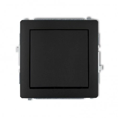 Wylaczniki-jednobiegunowe - mechanizm włącznika zwiernego jednobiegunowego czarny mat 12dwp-4.1 deco karlik 