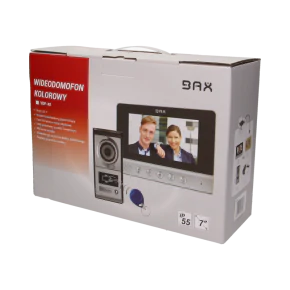 Wideodomofony - zestaw wideodomofonowy z czytnikiem breloków charon bax 7 vdp-40 orno 