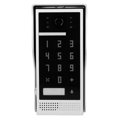 Wideodomofony - zestaw wideodomofonowy z szyfratorem crux 7 czarny or-vid-vp-1049/b orno 