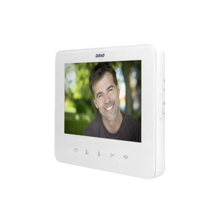 Wideodomofony - zestaw wideodomofonowy na kod dico 7 biały or-vid-vp-1055/w orno 