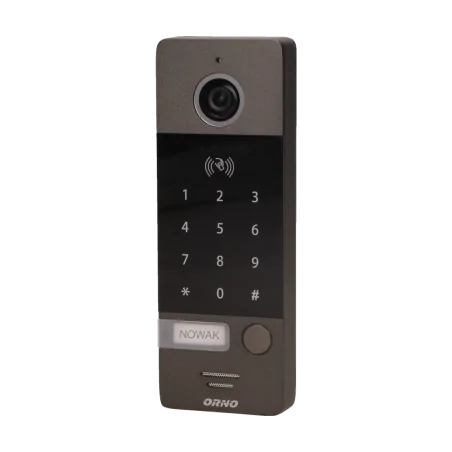Wideodomofony - zestaw wideodomofonowy z szyfratorem i czytnikiem kart biały numerus 7 orno 