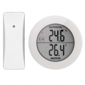 Termometry-i-stacje-pogodowe - termometr na baterie z czujnikiem bezprzewodowym okrągły e0129 emos