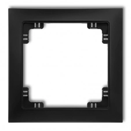 Ramki-pojedyncze - czarna matowa ramka pojedyncza 12drso-1 deco soft karlik 