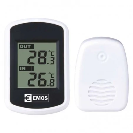Termometry-i-stacje-pogodowe - termometr z wyświetlaczem i czujnikiem na baterie e0042 
