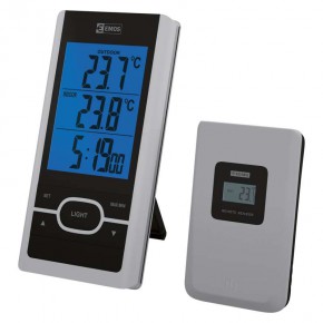 Termometry-i-stacje-pogodowe - termometr bezprzewodowy z podświetlanym wyświetlaczem e0107 emos 