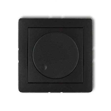 Regulatory-oswietlenia - ściemniacz przyciskowo-obrotowy do lamp led czarny mat 12dro-2 deco karlik 