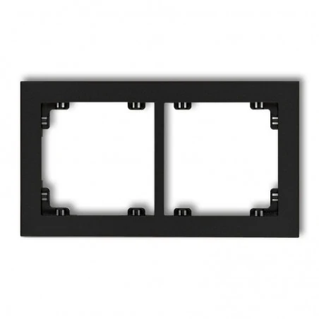 Ramki-podwojne - podwójna czarna matowa ramka 12dr-2 deco karlik 