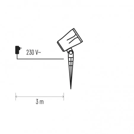 Ozdobne-oswietlenie-do-ogrodu - projektor led białe śnieżynki ip44 zimna biel dcp04 emos 