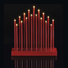 Dekoracje-swiateczne-led - świecznik czerwone świece led na baterie 17 dcaw03 emos 