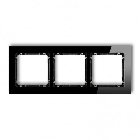 Ramki-potrojne - potrójna ramka czarna efekt szła 12-12-drs-3 deco karlik 
