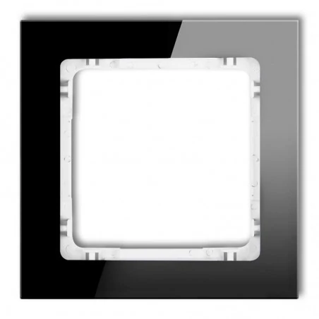 Ramki-pojedyncze - pojedyncza ramka czarna/biała z efektem szkła 12-0-drs-1 deco karlik 