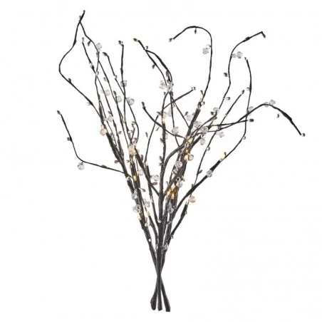 Oswietlenie-choinkowe - dekoracje - 24 led gałązki ip20 3× aa, ww, timer /kpl. 3 szt emos - 1534213500 