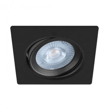 Oprawy-sufitowe - ruchoma oprawa sufitowa czarna smd led moni led d 5w 3000k 03710 ideus 