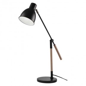 Lampki-biurkowe - lampa biurkowa e27 winston 60 cm czarna emos - 1538162000