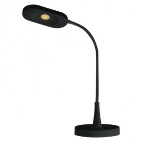 Lampki-biurkowe - lampa biurkowa czarna led 6w elastyczna z7523b emos
