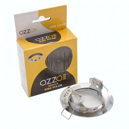 Oprawy-sufitowe-stale - oprawa sufitowa oświetleniowa chrom stała dina 111-ch ozzo 