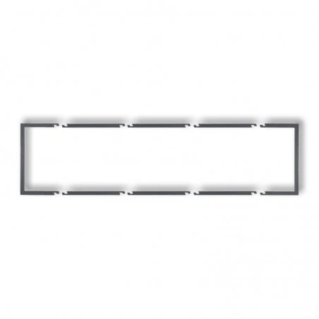 Osprzet-produkty-uzupelniajace - poczwórna ramka wypełniająca grafitowa 11drw-4 deco karlik 