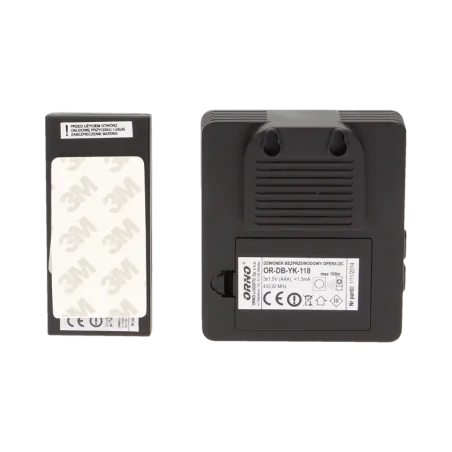Dzwonki-do-drzwi-bezprzewodowe - dzwonek bezprzewodowy bateryjny z learning system opera dc or-db-yk-118 orno 